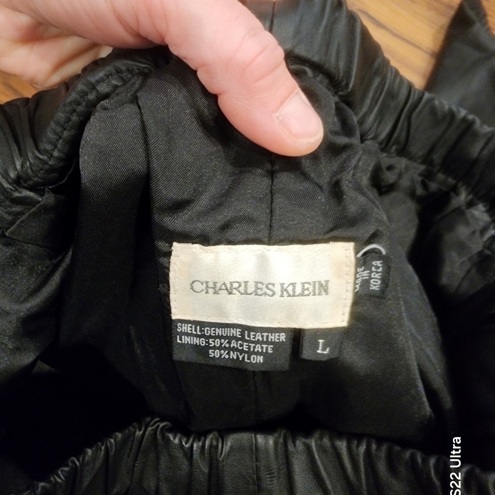 Vintage Leather Pull-on Pants - Picture 9 of 11